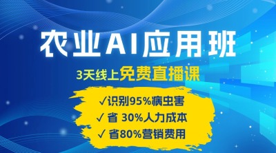农业 AI 应用班：开启农业赚钱新机会​！
