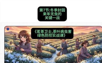 第07节：冬季封园&mdash;&mdash;来年无虫的关键一战，课程：《茗茶卫士&mdash;&mdash;茶叶病虫害绿色防控实战课》#识农AI