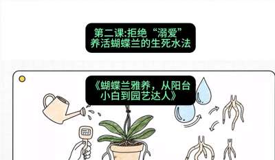 第二节：拒绝&ldquo;溺爱&rdquo;：养活蝴蝶兰的生死水法，课程：《蝴蝶兰雅养六讲：从阳台小白到园艺达人》#识农AI